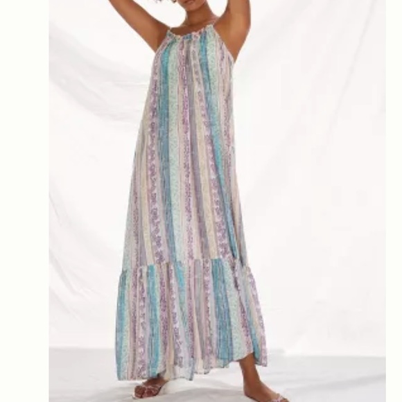 Anthropologie Dresses & Skirts - Anthropologie flounced maxi lounge dress-NWOT